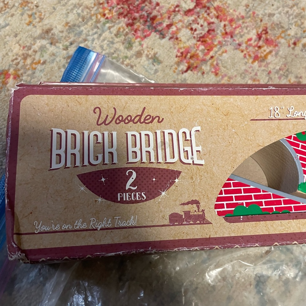Wooden Building Block Bridge